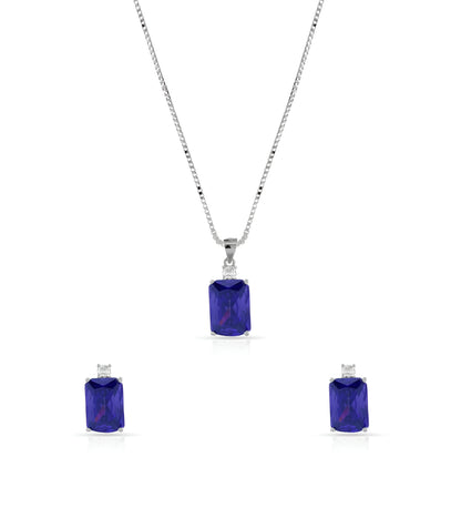 Semi-Precious Colorful Stone Pendant Set