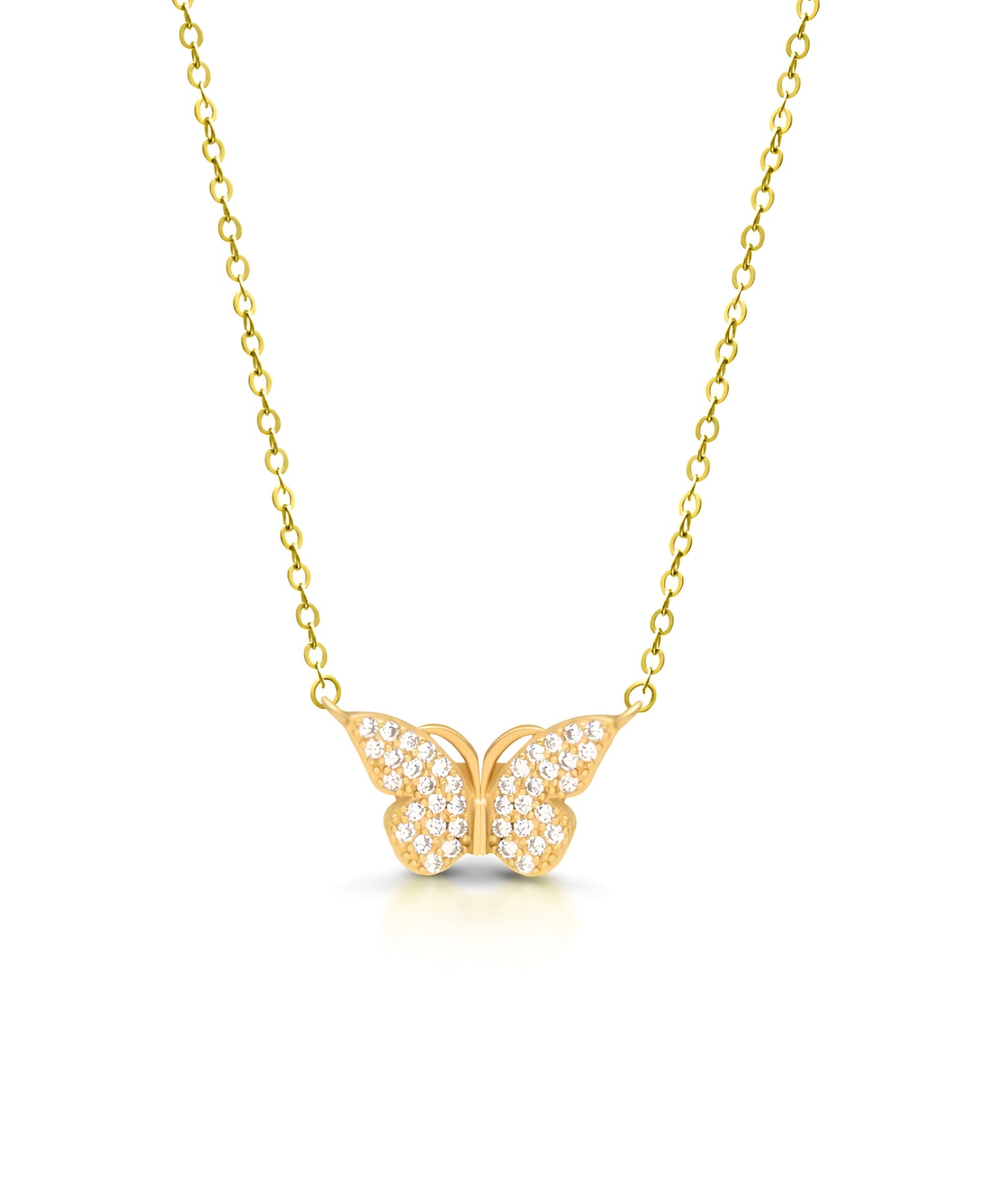 Butterfly-shaped Magnetic Attached Silver Chain