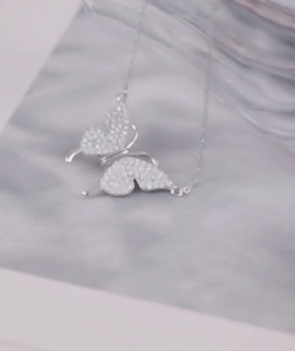 Butterfly-shaped Magnetic Attached Silver Chain